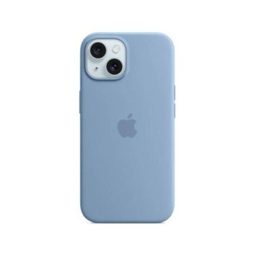 Apple - Coque iPhone Silicone MagSafe iPhone15 Plus - Bleu clair Apple  - Accessoires officiels Apple iPhone Accessoires et consommables