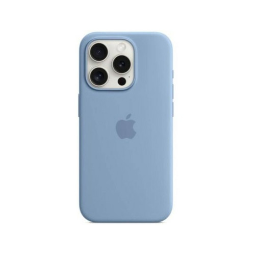 Apple - Coque iPhone Coque Silicone MagSafe iPhone15 Pro Max-Bleu ciel Apple  - Coque iphone 5, 5S Accessoires et consommables