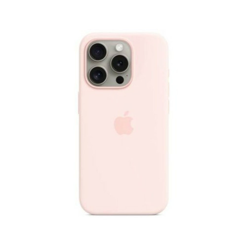 Coque, étui smartphone Apple Coque iPhone Silicone MagSafe iPhone15 Pro - Rose