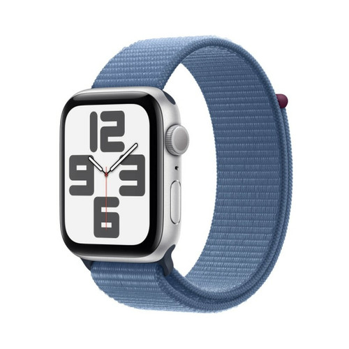 Apple - Montre intelligente Apple Watch SE Bleu Argenté 44 mm Apple  - Apple Watch