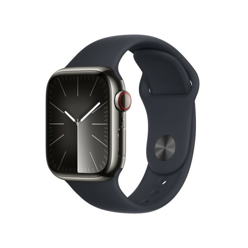 Apple - Montre intelligente Apple Watch Series 9 + Cellular Noir Gris 41 mm Apple  - Apple Watch