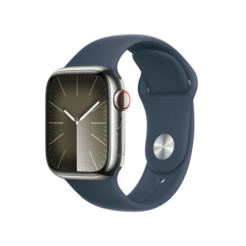 Apple - Montre intelligente Apple Watch Series 9 Bleu Argenté 41 mm Apple  - Procomponentes