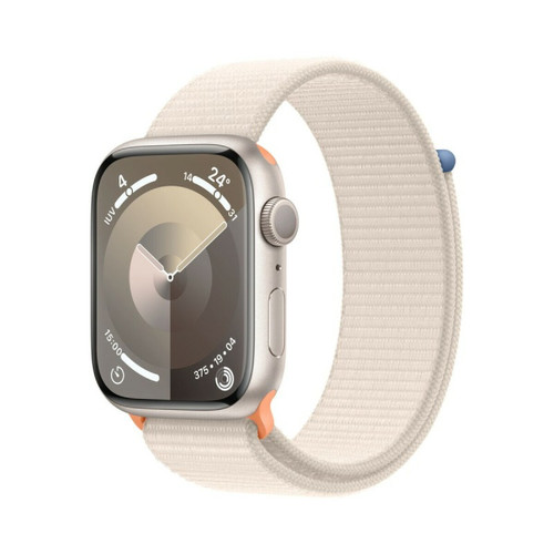 Apple - Montre intelligente Apple Watch Series 9 Blanc Beige 45 mm Apple - Montre et bracelet connectés