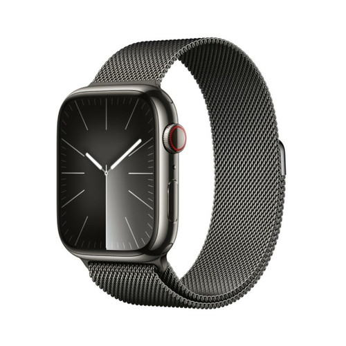 Apple - Montre intelligente Apple Watch S9 Noir Graphite 1,9" 45 mm Apple  - Apple Watch