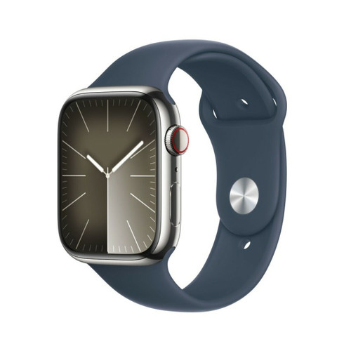 Apple - Montre intelligente Apple Watch Series 9 Bleu Argenté 45 mm Apple  - Apple Watch