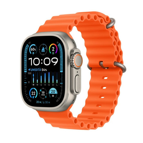 Apple - Montre intelligente Apple Watch Ultra 2 1,9" Orange Doré 49 mm Apple - Montre et bracelet connectés