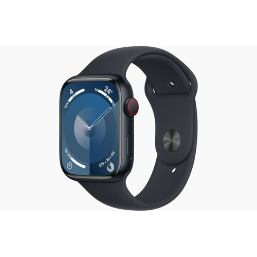 Apple - Montre intelligente Apple Watch Series 9 + Cellular Noir 41 mm Apple  - Bonnes affaires Apple Watch
