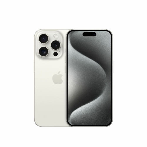 Apple - iPhone 15 Pro - 5G - 8/256 Go - Blanc Titanium Apple  - iPhone Etanche