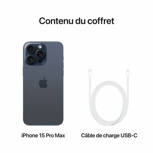 iPhone Apple iPhone 15 Pro Max - 5G - 8/256 Go - Bleu Titanium