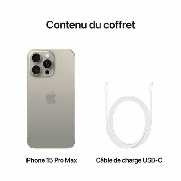 iPhone Apple iPhone 15 Pro Max - 5G - 8/256 Go - Natural Titanium