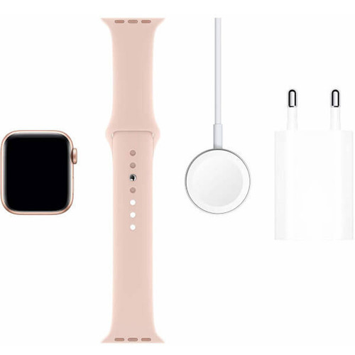 Apple Watch Apple Watch Serie 5 GPS, boîtier 44mm Aluminium Or et bracelet sportif sable