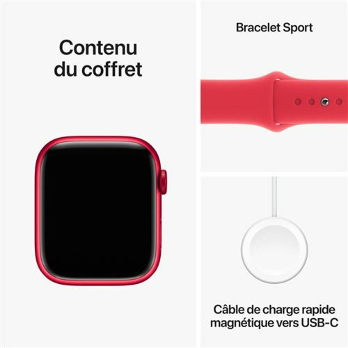 Apple Watch Apple AWS-GPS-45-BRACELET-ROUGE-S-M