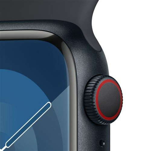 Apple Apple Watch Series 9 GPS + Cellular 41 mm avec boîtier en aluminium minuit et bracelet sport minuit M/L