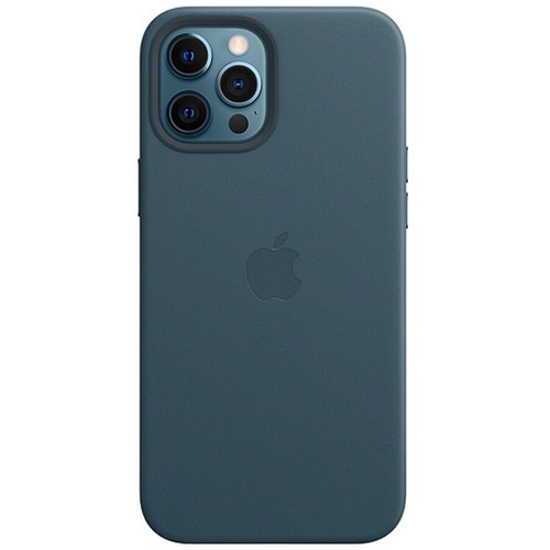 Apple - Coque iPhone Coque cuir MagSafe iPhone 12/12Pro - Baltic Blue - Accessoires officiels Apple iPhone Accessoires et consommables