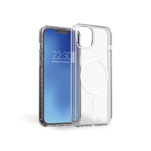Autres accessoires smartphone Apple Coque Renforcée iPhone 14 Plus AIR Compatible MagSafe Garantie à vie Transparente - 50% Plastique recyclé Force Case