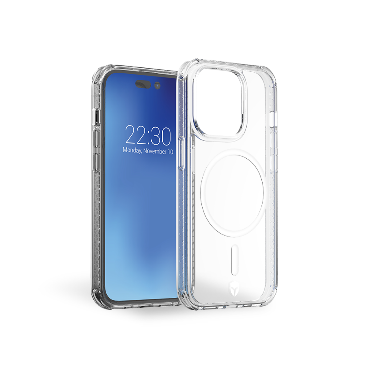 Autres accessoires smartphone Apple Coque Renforcée iPhone 14 Pro AIR Compatible MagSafe Garantie à vie Transparente - 50% Plastique recyclé Force Case