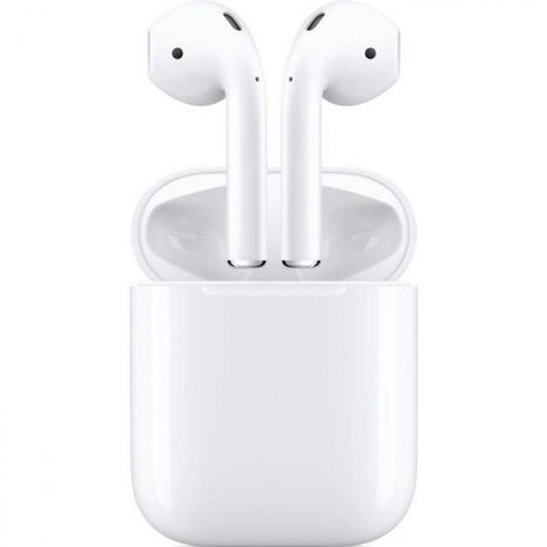 Ecouteurs intra-auriculaires Apple APPLE AirPods 2e génération avec boitier de charge filaire Blanc