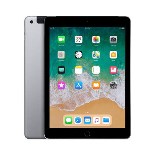 Apple - Apple iPad (2018) - Wi-Fi + Cellular (4G) - 128Go - Noir - iPad iPad