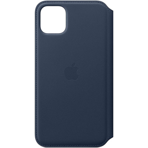 Apple - Apple iPhone 11 Pro Max cuir Deep bleu Sea Apple  - Accessoires iPhone 11 Pro Accessoires et consommables