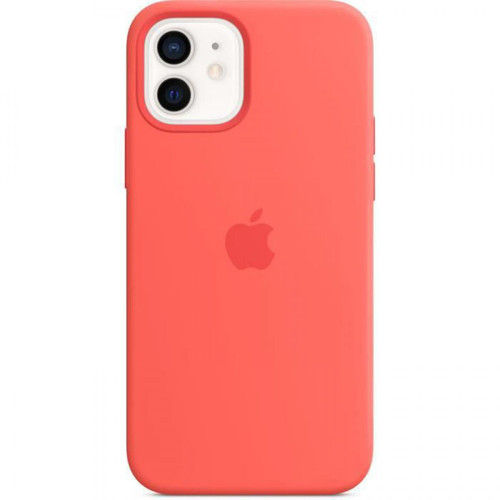 Apple - APPLE iPhone 12 | 12 Pro Coque en Silicone avec MagSafe - Pamplemousse Apple   - Accessoires officiels Apple iPhone Accessoires et consommables