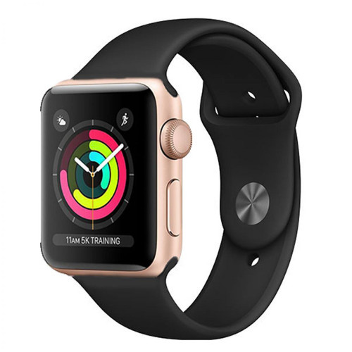 Apple - Apple Watch 3 38mm Gold Bracelet Noir Grade AP - Occasions Montre connectée