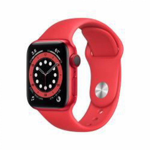 Apple - Apple Watch Series 6 GPS + Cell 40mm Red Alu Red Sport Band - Occasions Apple Watch