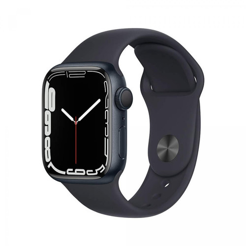 Apple - Apple Watch Series 7 GPS 41mm Aluminium Noir minuit avec bracelet sportif Noir minuit - Occasions Apple Watch