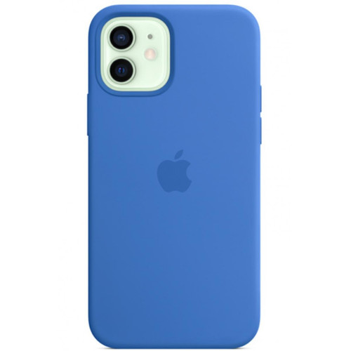 Apple - Coque en silicone avec MagSafe pour iPhone 12 Pro Max Bleu Capri - Accessoires Apple Accessoires et consommables