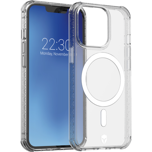 Apple - Coque Renforcée AIR Compatible MagSafe Garantie à vie Transparente pour iPhone 13 Pro Force Case - Accessoires officiels Apple iPhone Accessoires et consommables