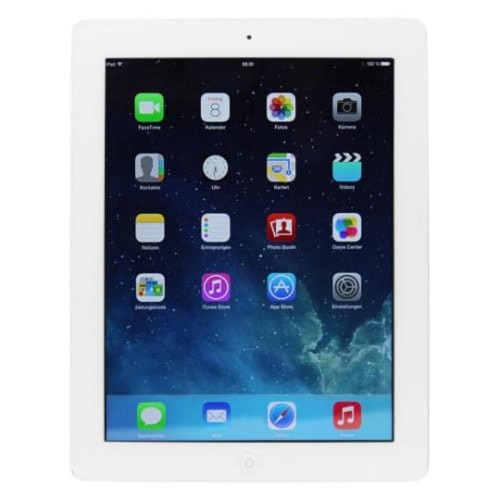 Apple - IPad 4 Tablette 9.7" A6X 1Go 64Go iOS Blanc - Tablette reconditionnée