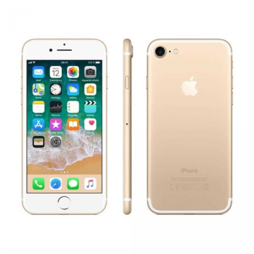Apple - iPhone 7 Téléphone Intelligent 4.7" HD Puce A10 2Go 128Go iOS Or - iPhone iPhone 7