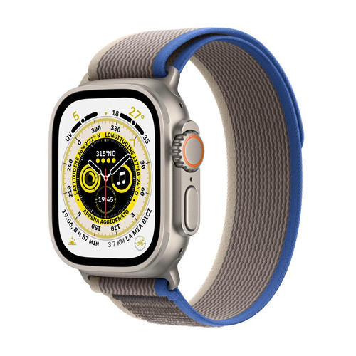 Apple - Montre intelligente Apple Watch Ultra 49 mm Bleu Azul, gris Apple  - Apple Watch