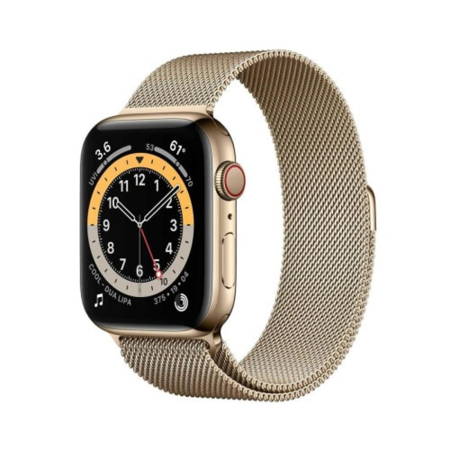 Apple - Series 6 Montre Intelligente 1.7" OLED 32Go GPS Écran Tactile WiFi iOS Or - Occasions Apple Watch