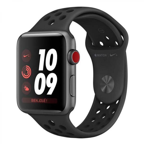 Apple Watch Apple Watch Nike+ Series 3 GPS + Cellular Aluminium Gris Sport Anthracite/Noir 42 mm