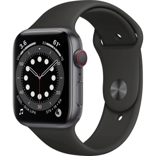 Apple - Watch Series 6 Montre Intelligente 1.7" OLED 32Go Wi-Fi GPS watchOS 7 Gris - Occasions Apple Watch