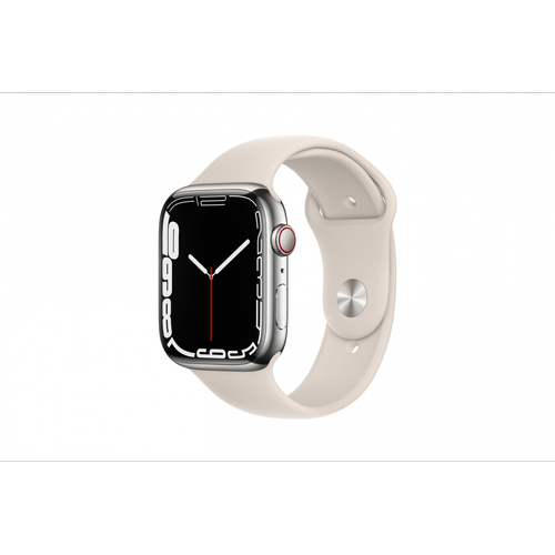 Apple - Montre connectée APPLE WATCH S7 CELL ACIER 45 SILVER SPORT - Apple Watch