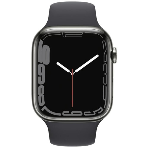 Apple - Watch Series 7 Montre Intelligente 1.7" OLED 32Go Wi-Fi GPS watchOS 8 Graphite Minuit - Apple Watch
