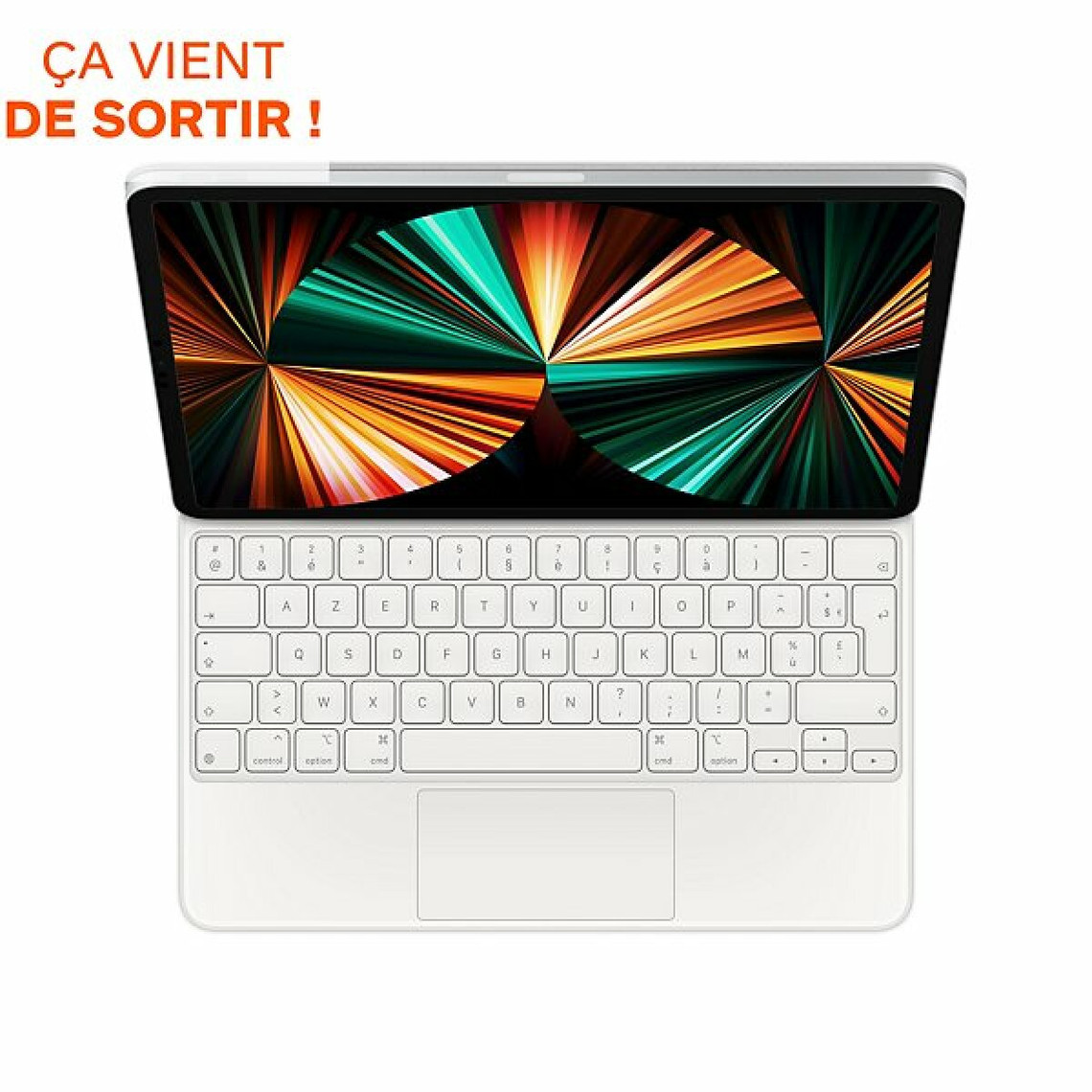 Apple Magic Keyboard pour iPad Pro 11 pouces (3? génération) et iPad Air (4? génération) - Français - Blanc