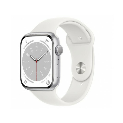 Apple - Montre connectée Apple Watch 8 Silver GPS 45MM - Black Friday Montre Connectée