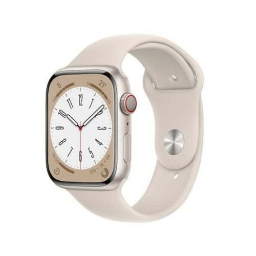 Apple - Montre connectée Apple Watch 8 White GPS+CELL 45MM Sta Sport regul Apple  - Apple Watch