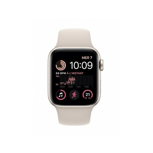 Apple - Montre connectée Apple Watch SE GPS + Cellular 40mm Starlight - Apple watch sport