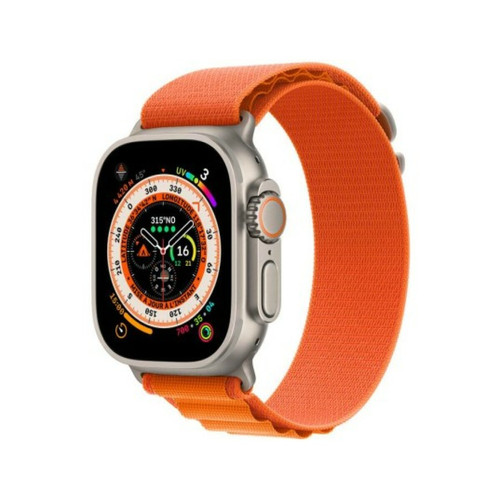 Apple - Montre connectée Apple Watch Ultra GPS + Cel, 49mm TI ORANGE ALP M Apple  - Apple Watch Ultra
