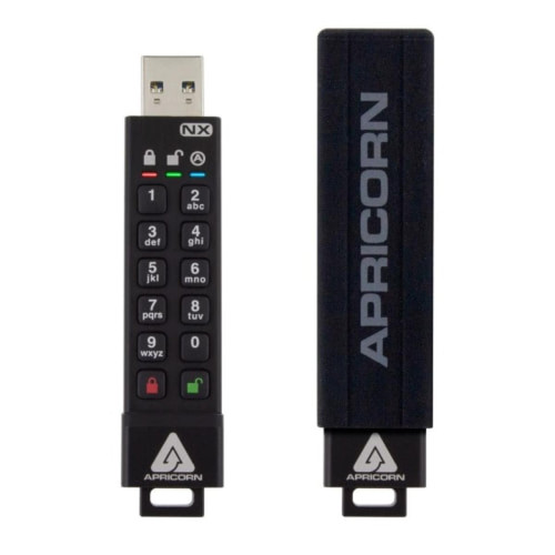 Clés USB Apricorn Aegis Secure Key 3XN Clé USB 32Go 32Mo/s USB 3.0 Aluminium Noir