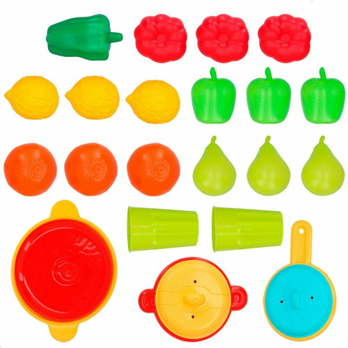 AquaSport Set de jouets alimentaires AquaSport Linge et ustensiles de cuisine 24 Pièces (9 Unités)