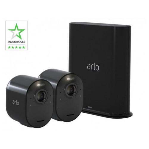 Arlo - Caméra de surveillance Arlo Ultra 4K Pack 2 cameras - Black - Sécurité connectée Arlo