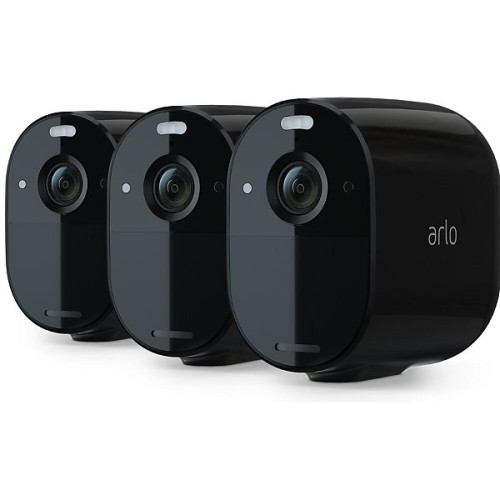 Arlo - Essential Pack 3 Spotlight Camera (Noir) - Sécurité connectée Arlo