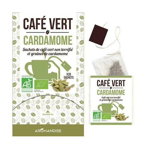 Aromandise - Café vert Cardamome - 18 sachets Aromandise  - Kits créatifs