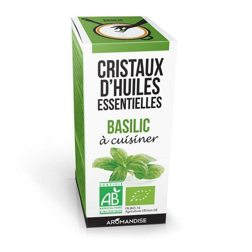 Accessoires saunas Aromandise Cristaux d'huiles essentielles - Basilic 10 g