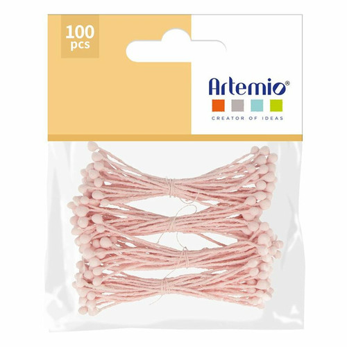 Artemio - 100 étamines roses 6 cm Artemio  - Etamine