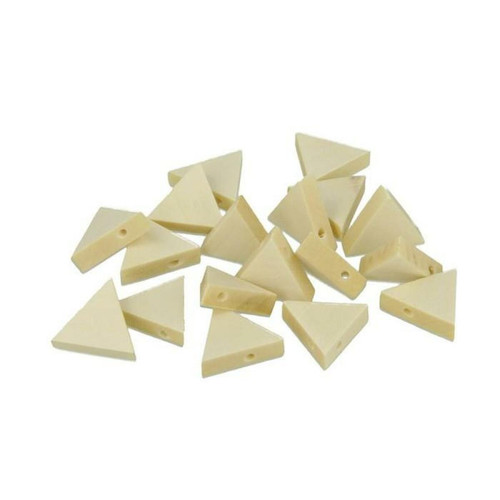 Artemio - 20 perles en bois triangles 20 x 17 mm Artemio - Jeux pour fille - 4 ans Jeux & Jouets